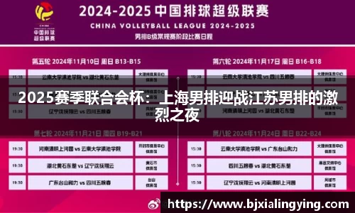 2025赛季联合会杯：上海男排迎战江苏男排的激烈之夜